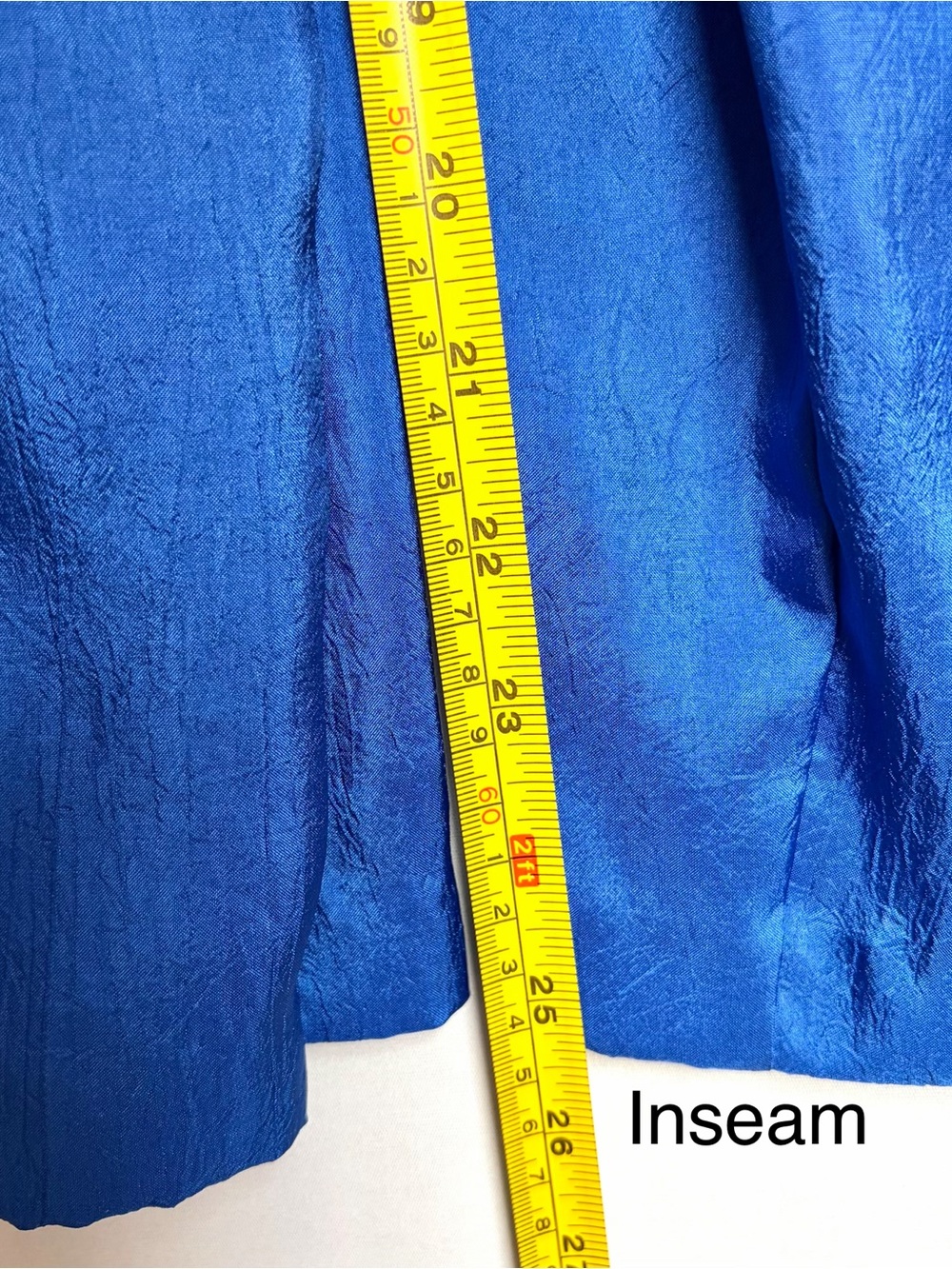 VTG 80s Joan Walters Parachute Jumpsuit Size 4 Petite Cobalt Blue Western NOS - Picture 14 of 16